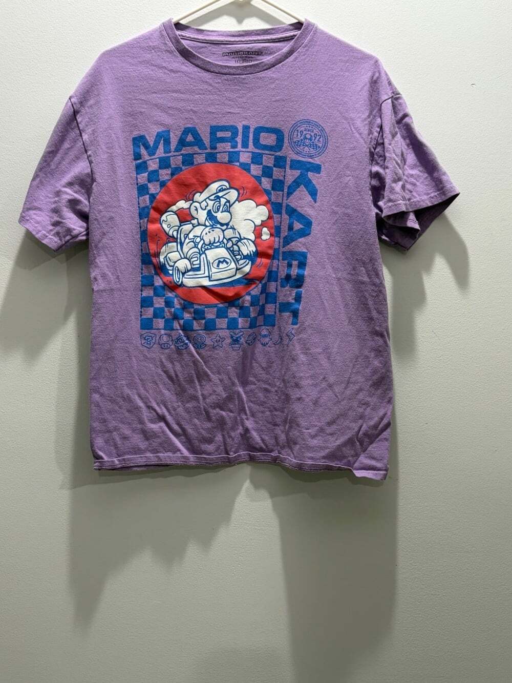 Nintendo Mario Kart Purple Graphic Tee -Mens Size Large
